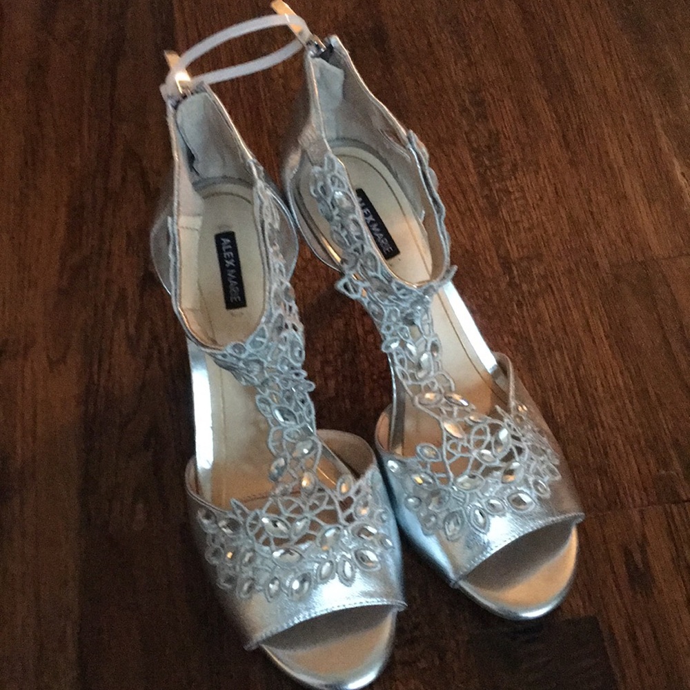 Alex Marie Silver heels